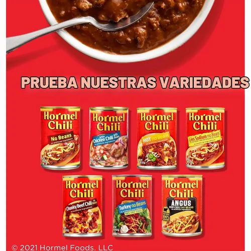 Vista 8 de Hormel Chili Sin frijoles, 15 onzas (paquete de 12)