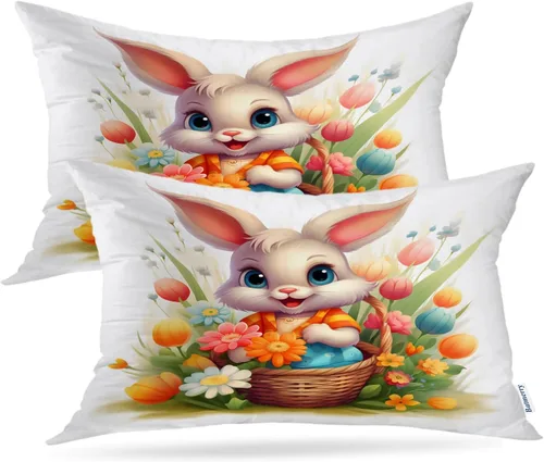Vista 64 de Batmerry Fundas de almohada decorativas con estampado digital de hojas verdes y gatos negros con estampado digital para sofá, cama, cremallera