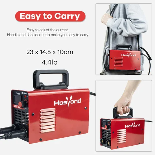 Vista 6 de Hosyond 110V 250A Stick Soldador Soldador ARC Máquina de soldadura portátil con pantalla digital Inversor DC Inversor Hot Start Arc Force Anti-Stick
