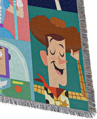 Vista 2 de Northwest Toy Story Woody My New Toys - Manta tejida para tapiz, 48 x 60 pulgadas