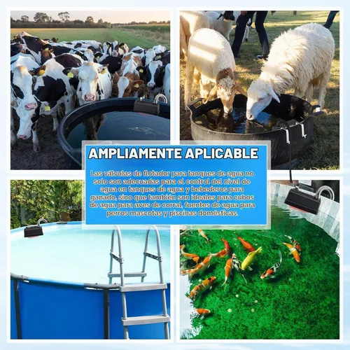 Vista 7 de Threlaco - Válvula de flotación (1 unidad), control automático de nivel de agua, plástico