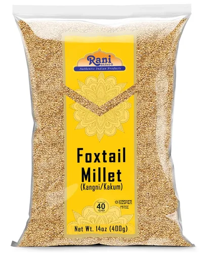 Vista 10 de Rani Mijo cola de zorra pulido (Setaria italica) Granos antiguos 28.22 oz (28 onzas) ~ Todo natural Apto para gluten Sin OMG Kosher Vegano