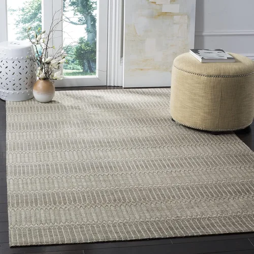 Vista 5 de SAFAVIEH Marbella Collection - Alfombra de pasillo, 2 pies 3 pulgadas x 8 pies, color beige, viscosa hecha a mano, ideal para zonas de alto tráfico