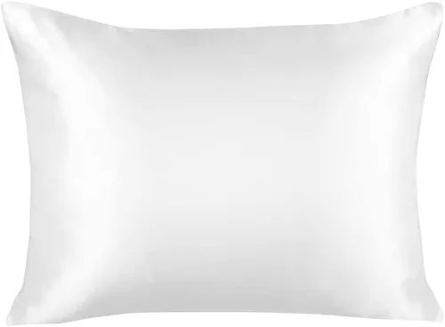 Vista 43 de ShopBedding - Lujosa funda de almohada de satén para el cabello, 2 unidades, satinada, estándar, con cremallera, estampado de cebra marrón