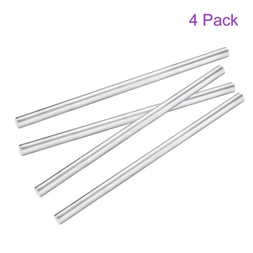Vista 5 de DMiotech Paquete de 4 barras redondas de aluminio de 0.472 in de diámetro, 9.843 in de longitud para manualidades, modelo avión