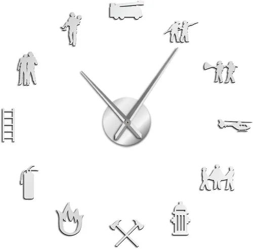 Vista 8 de Kit de reloj acrílico moderno para diseño de pared, reloj de pared sin marco 3D con pegatinas de espejo para decoración de sala de estar, B-27 Negro