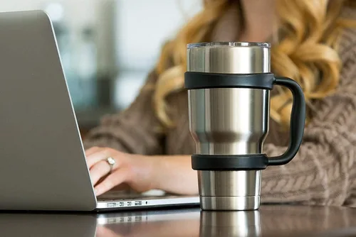 Vista 5 de STRATA CUPS Asa para Vaso de 30 onzas - Disponible para Vaso YETI de 30 onzas, OZARK TRAIL, Rambler - Libre de BPA (Negro)