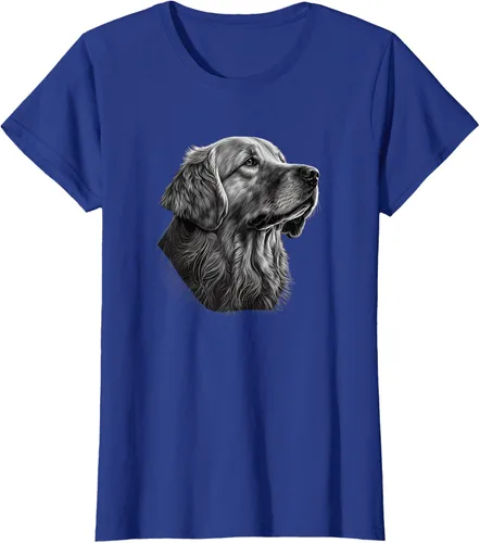 Vista 89 de Camiseta divertida Golden Retriever, Negro