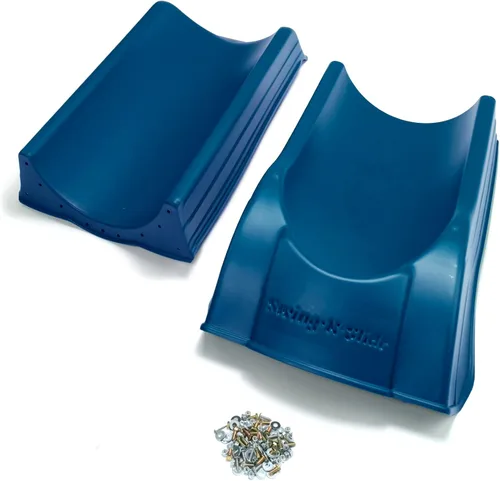 Vista 3 de Swing'n'Slide NE 4701 Tobogán Summit de 2 piezas, Resbaladilla de plástico con forma de cuchara para plataformas de 1.2 m, color azul