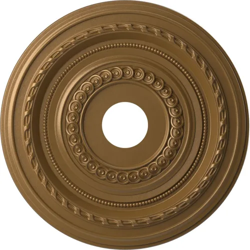 Vista 135 de Ekena Millwork CMP10CO Cole Medallón de techo de PVC termoformado (se adapta a toldos de hasta 4 1/4"), 10 "OD x 3 1/2" ID x 3/4" P