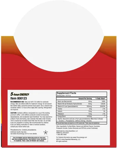 Vista 3 de 5-hour ENERGY Shot, Granada de fuerza regular, 1.93 onzas, 24