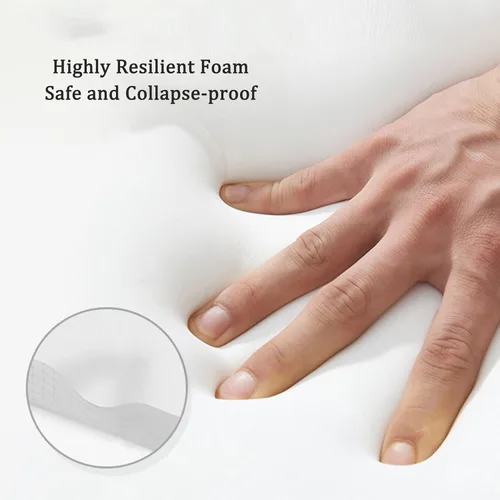 Vista 7 de WIGING Acolchado de pared 3D anticolisión para niños, paneles de pared autoadhesivos suaves, calcomanías de pared impermeables para dormitorio, sala