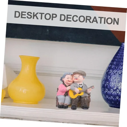 Vista 6 de Adornos de memoria de amor, decoración de casa de ancianos, artes y manualidades para adultos, abuelo, aniversario, despedida de soltera, figura
