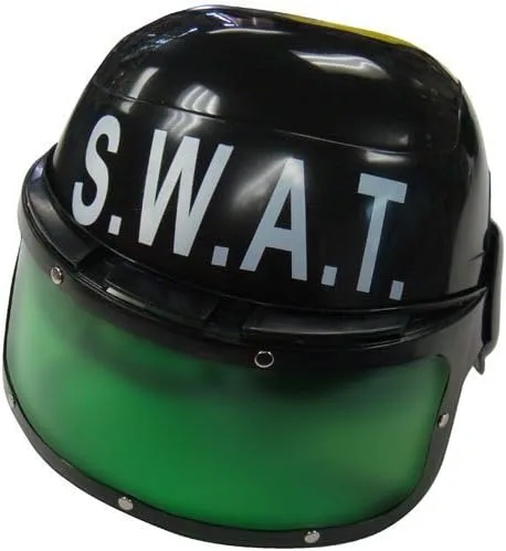 Vista 2 de Dress Up America Casco SWAT para niños, casco de policía S.W.A.T. - Accesorio y vestido de disfraz SWAT Gear