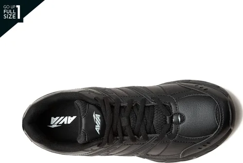 Vista 4 de Avia Avi-Union II - Zapatos antideslizantes para mujer, cómodos con cordones, para el trabajo o caminar, medianos o anchos, negro o blanco, Blanco