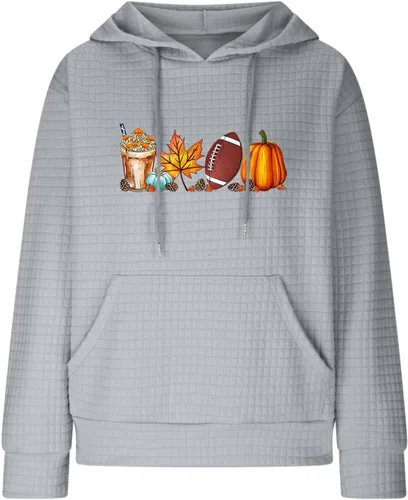 Vista 95 de SHAOBGE Sudaderas con capucha de gran tamaño para mujer, sudaderas con capucha para entrenamiento, suéteres casuales y cómodos trajes de moda