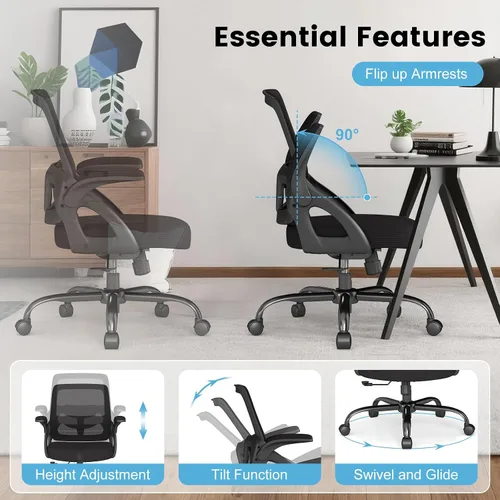 Vista 11 de AnyGod Silla de oficina grande y alta, 400 libras, resistente, cómoda silla