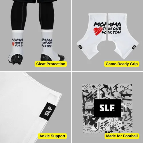 Vista 4 de SLEEFS Fundas de tacos/Cubiertas para tacos de fútbol [1 par] - Fundas/Envolturas para cordones de fútbol, béisbol, fútbol y hockey sobre césped