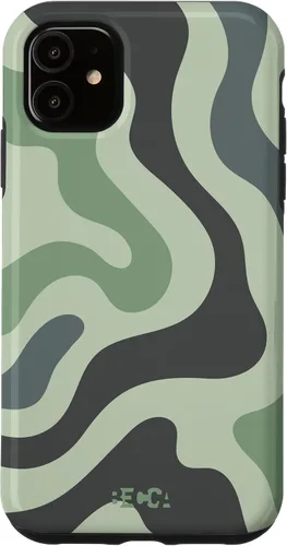Vista 5 de Funda psicodélica para iPhone 15 Retro Groovy Liquid Swirl Hippie 70's 80's