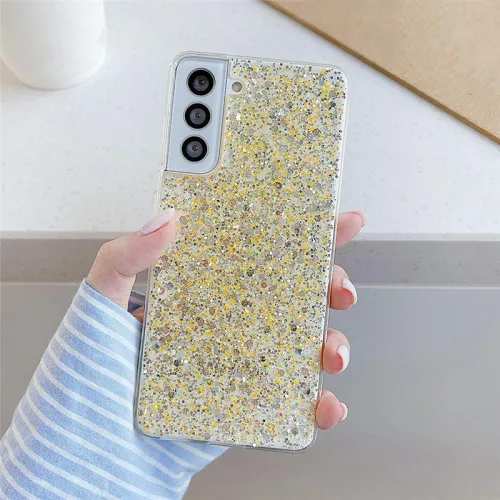 Vista 6 de Funda de lujo con purpurina para Samsung Galaxy S22 S21 Plus S20 FE A72 A51 A71 A32 A52 Note 20 10 suave a prueba de golpes, T1 para Samsung A12 5G