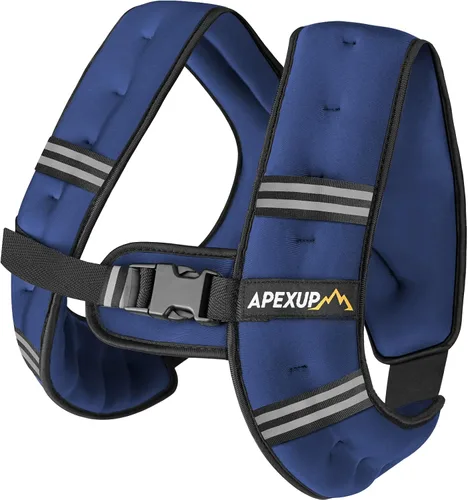 Vista 37 de APEXUP - Chaleco con peso de 5, 10, 15, 20, 25 y 30 libras para hombre y mujer, con rayas reflectantes, equipo para entrenamiento de fuerza y correr