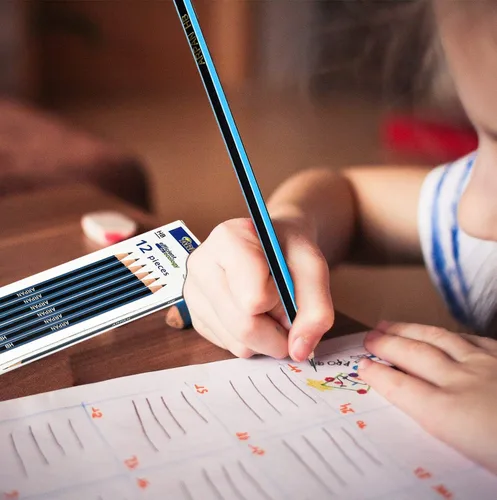 Vista 3 de ARPAN Lápices escolares Hb duraderos, resistentes a los golpes y de larga duración para niños, adolescentes y adultos, ideales para dibujar