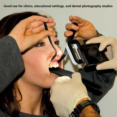 Vista 5 de Tablero de fondo de contraste de fotos dentales, kits de fotografía intraoral palatal para clínica dental y laboratorio, 6 piezas