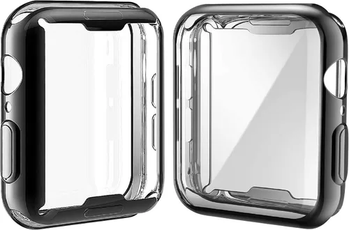 Vista 15 de JULK - Funda protectora general suave de TPU HD ultrafina para iWatch SE 3 (2025) / Series SE / 6/5 / 4, paquete de 2 unidades [Paquete de 2]