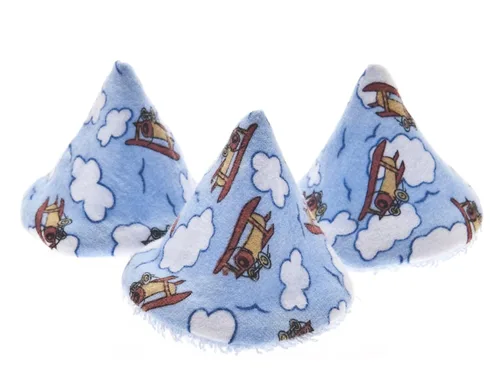 Vista 4 de Tienda para pipí azul con aviones de Beba Bean, con bolsa de lavandería