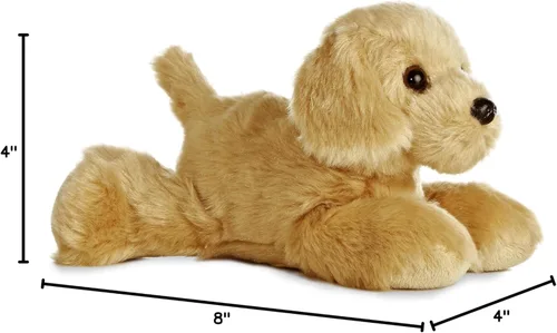 Vista 5 de Aurora® Adorable Mini Flopsie™ Golden™ Animal de Peluche - Mini Compañeros Listos para Aventuras Juguetonas - para Niños de Todas las Edades