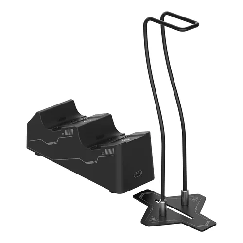 Vista 3 de Turtle Beach Fuel Dual Controller Charging Station & Headset Stand for Xbox Series XS & Xbox One Wireless Controllers 22+ Hour Battery Packs, Quick