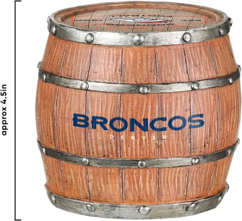 Vista 158 de FOCO NFL Team Logo 5-Pack Barrel Beverage Drink Coaster Set