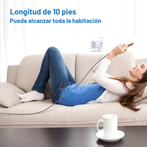 Vista 7 de Cargador de iPhone, [certificado Apple MFi] Paquete de 3 cables USB A de 1 pie para cable de carga rápida, cable de carga duradero de iPhone Plateado