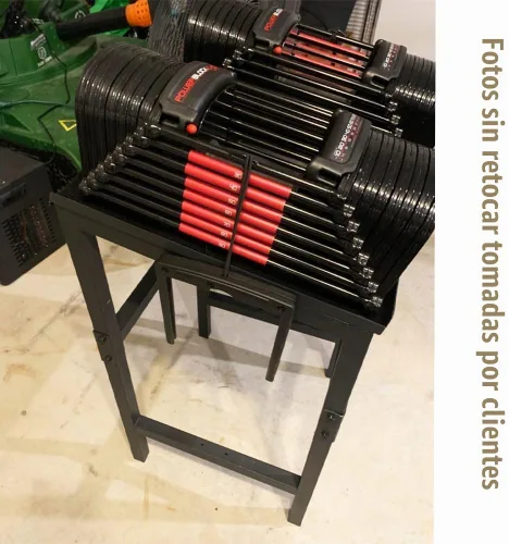 Vista 6 de Adjustable Dumbbell Rack 1/2/3-Tier 500-800LBS, Heavy Duty Weight Rack