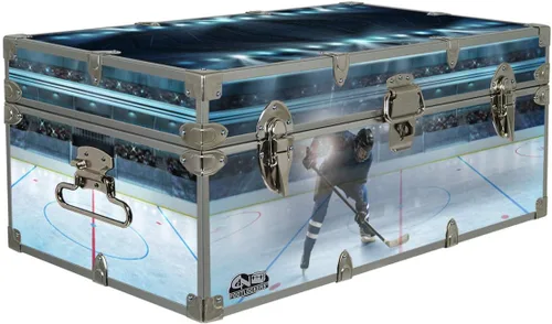 Vista 5 de C&N Footlockers Baúl de diseñador – Baúl de almacenamiento con temática deportiva – Disponible en 15 temas diferentes – 32 x 18 x 13.5 pulgadas