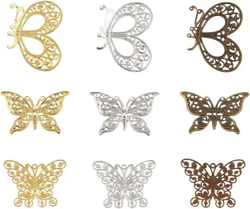 Vista 9 de Pandahall - Colgantes de araña de aleación tibetana para hacer joyas y collares