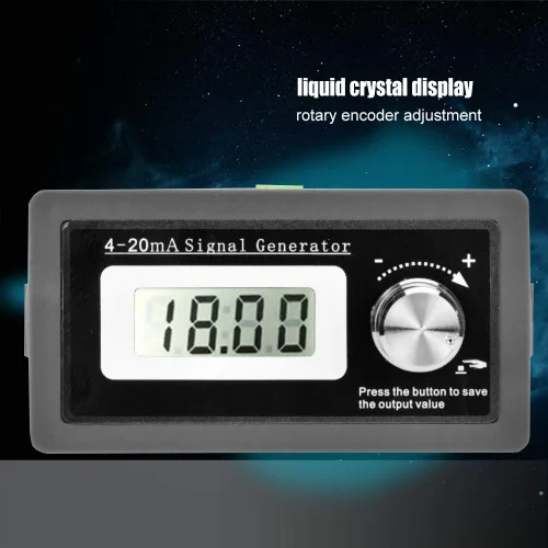 Vista 4 de Samfox Generador de señal de 4-20mA, 3-21mA ajustable de alta precisión DC simulador analógico transductor de dos hilos generador de señal de prueba