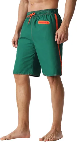 Vista 2 de Nonwe Traje de baño para hombre, de secado rápido, con cintura elástica, con forro