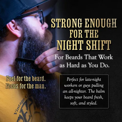 Vista 9 de Bálsamo para barba de búho nocturno con aroma cítrico Bálsamo para barba de 2 onzas para hombres (cítricos)