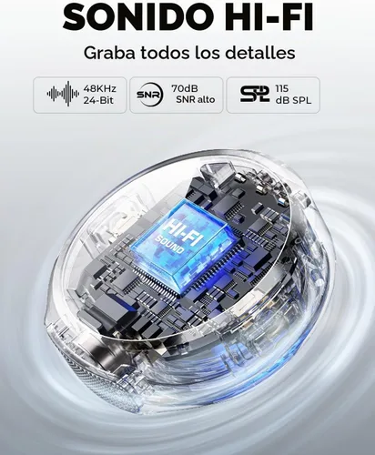 Vista 6 de Hollyland Lark M2 - Micrófono de solapa inalámbrico para cámara, PC, portátil, teléfono, mini micrófono de solapa inalámbrico, 48 KHz 24 bits, rango