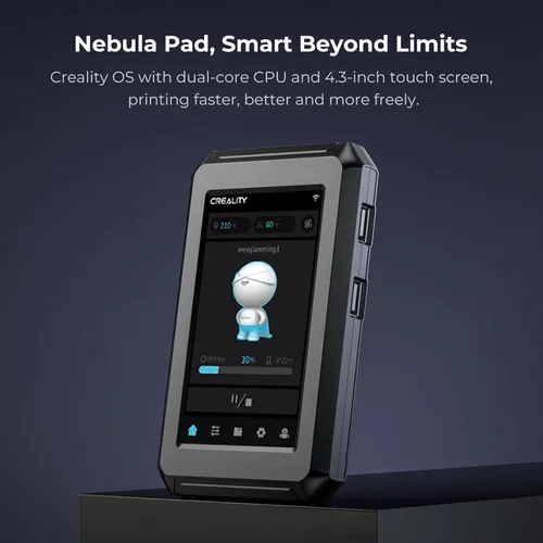 Vista 9 de Kit Inteligente Creality Nebula, Plataforma de Impresión de Alta Velocidad con Cámara 3D Nebula, Pantalla Táctil de 4.3 Pulgadas, Monitoreo Remoto