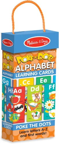 Vista 6 de Melissa & Doug Poke-A-Dot - Tarjetas jumbo de aprendizaje del alfabeto