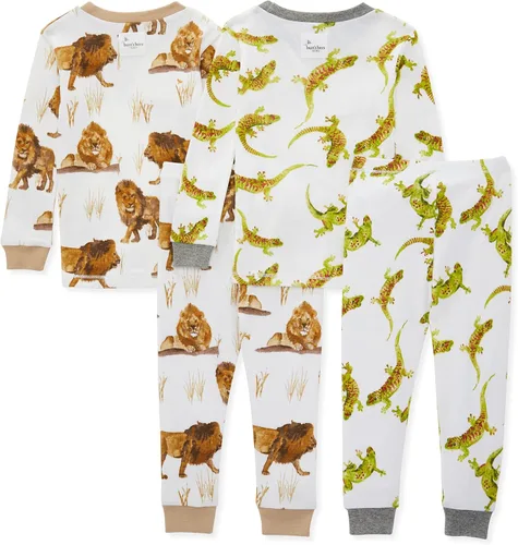 Vista 2 de Burts Bees - Conjunto de pijama para bebé camiseta y pantalón de 2 piezas 100 algodón orgánico