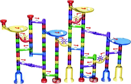 Vista 9 de Marble Mania Marble Run - Marble Runs para niños - 162 piezas más bañera