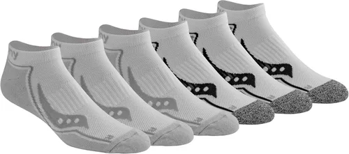 Vista 24 de Saucony Calcetines invisibles Rundry Bolt Performance para hombre, disponibles en tallas M-XXL (6, 12, 18 pares)