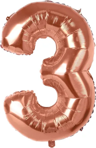 Vista 15 de Treasures Gifted Globos dorados grandes de números – Globo de aluminio número 0 de 40 pulgadas – Números de globos de cumpleaños – Números de globos