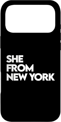 Vista 22 de She from New York Shirt, She's from NY NYC, Bronx, 713 832 Case for iPhone 17