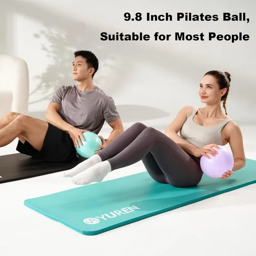 Vista 2 de Pelota de ejercicio para entrenamientos, antiestallido y resistente al deslizamiento, pelota de yoga para gimnasio, fitness y terapia física
