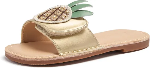 Vista 39 de THEE BRON Lindas pantuflas para niñas, sandalias elegantes para niños pequeños y niños
