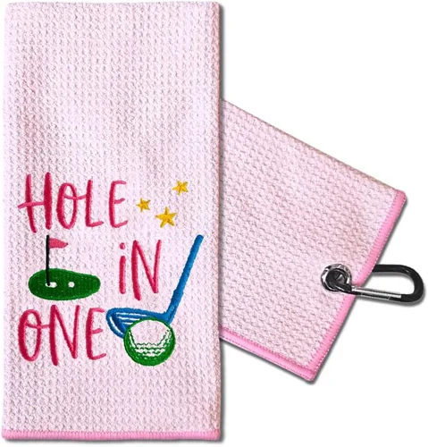 Vista 13 de TOUNER I Know I Play Like A Girl Try to Keep Up, toallas de golf bordadas divertidas para mujer, bolsa de golf, toalla de regalo para damas